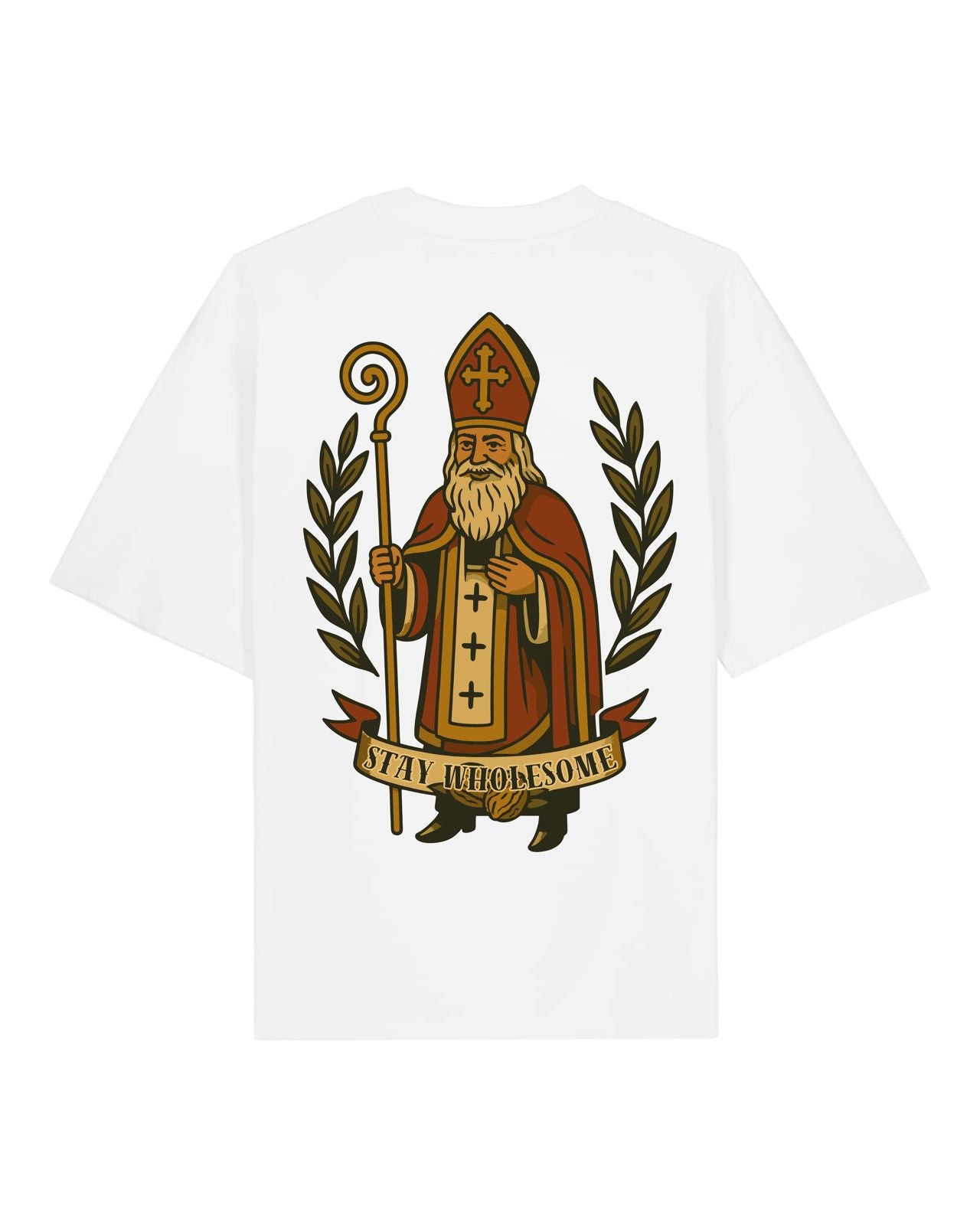 T-Shirt "Stay Wholesome" | Weiß