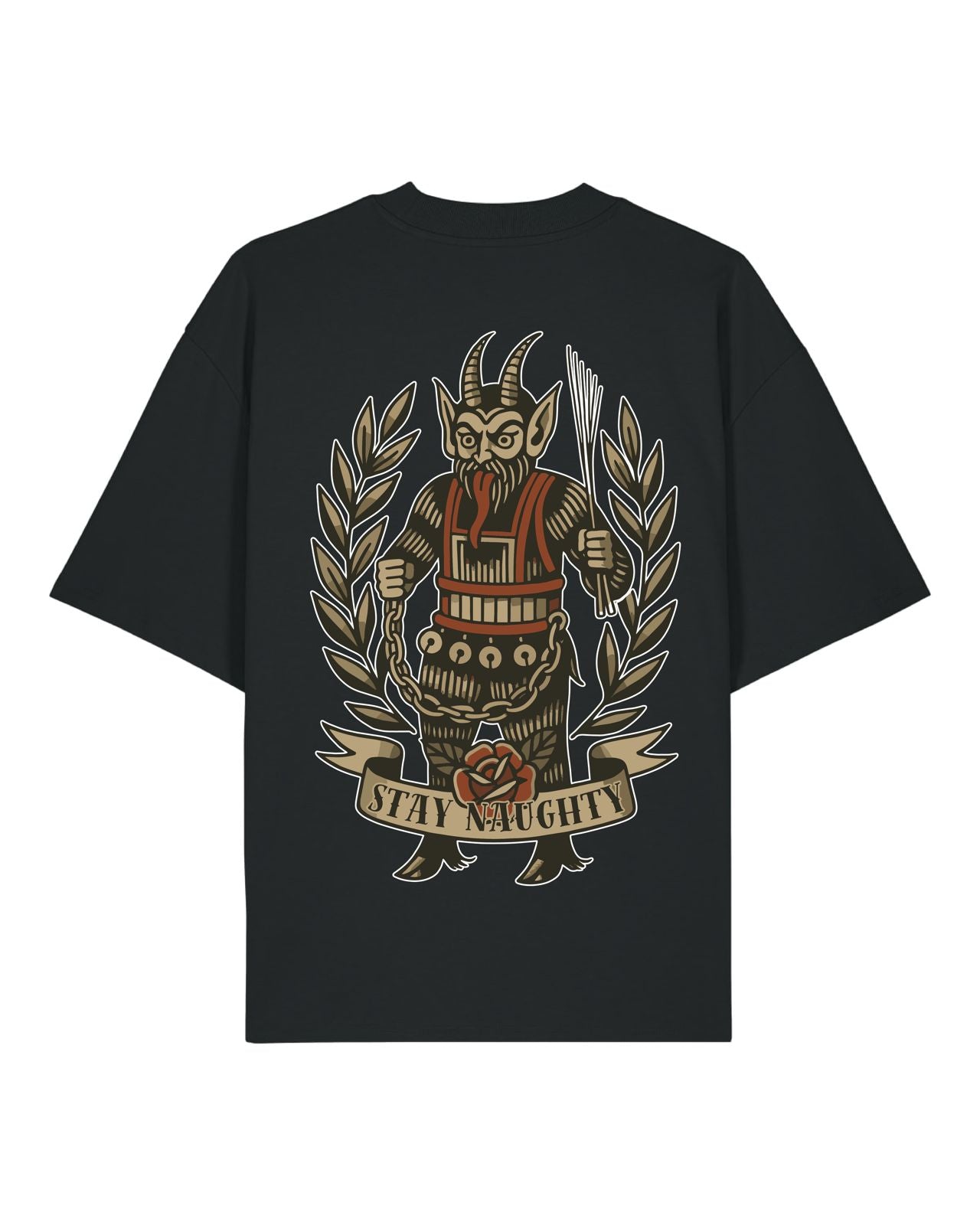 T-Shirt "Stay Naughty" | Schwarz